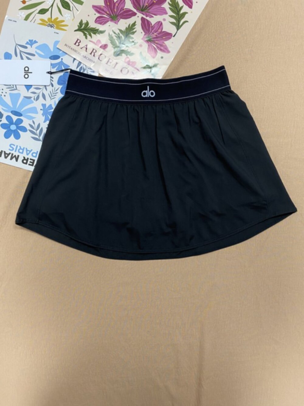 Black🥁ALO Match Point Tennis Skirt Cute & Playful/Versatile🍒Brand new - Picture 2 of 8